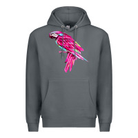 Rock pink parrot T-shirts Premium Hoodie - artisFamous