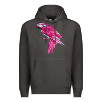 Smoke pink parrot T-shirts Premium Hoodie - artisFamous