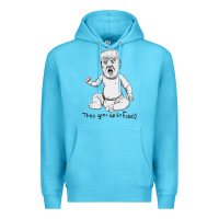 Ocean Blue baby trump Premium Hoodie - artisFamous