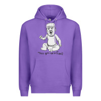 Purple baby trump Premium Hoodie - artisFamous