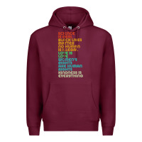 Burgundy vintage, retro science is real, black lives matter Premium Hoodie - artisFamous
