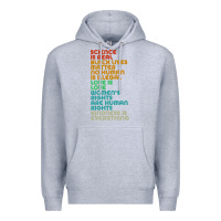 Heather Grey vintage, retro science is real, black lives matter Premium Hoodie - artisFamous