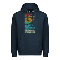 Navy vintage, retro science is real, black lives matter Premium Hoodie - artisFamous