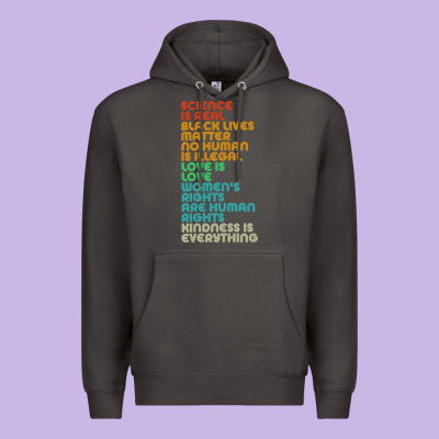 Vintage, Retro Science Is Real, Black Lives Matter Premium Hoodie Designed By Artisfamous
