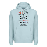 Blue Mist tabletop rpg d20 orc massage critical failure Premium Hoodie - artisFamous