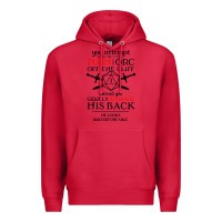 Cardinal tabletop rpg d20 orc massage critical failure Premium Hoodie - artisFamous