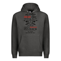 Charcoal Heather tabletop rpg d20 orc massage critical failure Premium Hoodie - artisFamous