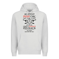 Dove Grey tabletop rpg d20 orc massage critical failure Premium Hoodie - artisFamous