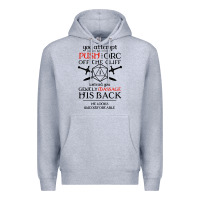 Heather Grey tabletop rpg d20 orc massage critical failure Premium Hoodie - artisFamous