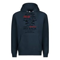 Navy tabletop rpg d20 orc massage critical failure Premium Hoodie - artisFamous
