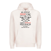 Pale Pink tabletop rpg d20 orc massage critical failure Premium Hoodie - artisFamous