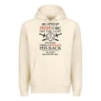 Sandshell tabletop rpg d20 orc massage critical failure Premium Hoodie - artisFamous
