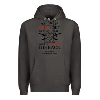 Smoke tabletop rpg d20 orc massage critical failure Premium Hoodie - artisFamous