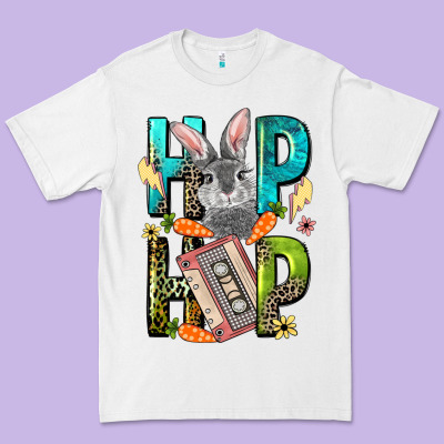 Western Hip Hop Bunny Easter Day Premium Tee Designed By Lillyallendesigns