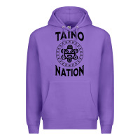Purple white taino nation coqui sun boricua taino Premium Hoodie - artisFamous