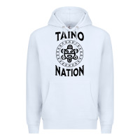 White white taino nation coqui sun boricua taino Premium Hoodie - artisFamous
