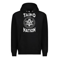 Black white taino nation coqui sun boricua taino Premium Hoodie - artisFamous