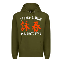 Army Green wing chun kung fu conception inspirante Premium Hoodie - artisFamous