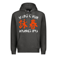 Charcoal Heather wing chun kung fu conception inspirante Premium Hoodie - artisFamous