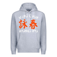 Heather Grey wing chun kung fu conception inspirante Premium Hoodie - artisFamous