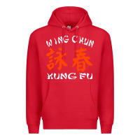 Red wing chun kung fu conception inspirante Premium Hoodie - artisFamous