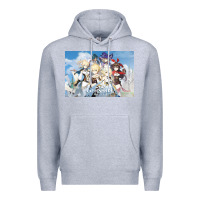 Heather Grey Genshin Impact Premium Hoodie - artisFamous