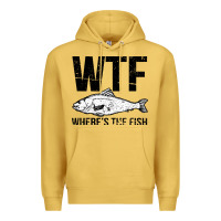 Antique Gold wtf where's the fish Premium Hoodie - artisFamous