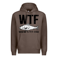 Coffee wtf where's the fish Premium Hoodie - artisFamous