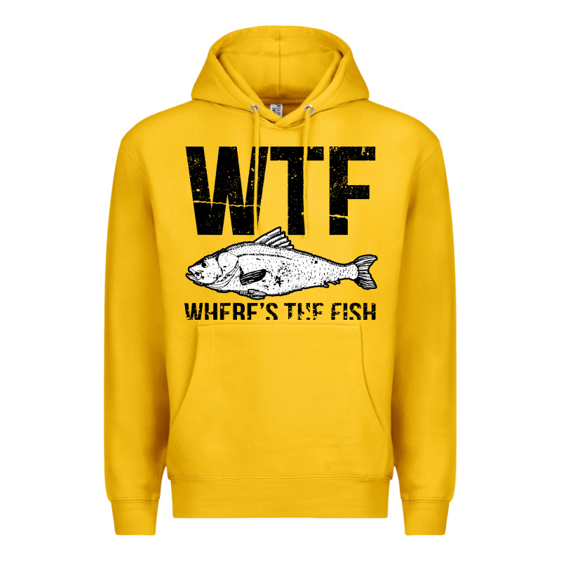 Wtf Where's The Fish Premium Hoodie by artisFamous | Teevron