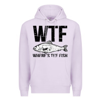 Lilac wtf where's the fish Premium Hoodie - artisFamous