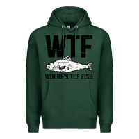 Sports Green wtf where's the fish Premium Hoodie - artisFamous