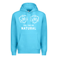 Ocean Blue yes they're natural 20 dice funny rpg gamer Premium Hoodie - artisFamous