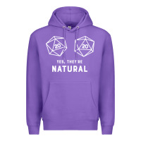 Purple yes they're natural 20 dice funny rpg gamer Premium Hoodie - artisFamous