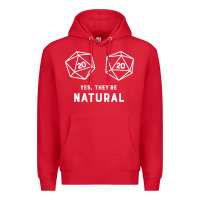 Red yes they're natural 20 dice funny rpg gamer Premium Hoodie - artisFamous
