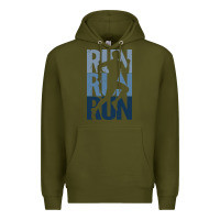 Army Green Run Running | for Runners Premium Hoodie - artisFamous