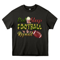 Asphalt eat sleep football repeat Heavy Core Tee - BundleAndBundleShop
