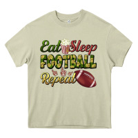 Mossy eat sleep football repeat Heavy Core Tee - BundleAndBundleShop