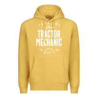Antique Gold Tractor Mechanic Gift Funny Job Title Profession Birthday Idea Premium Hoodie - artisFamous