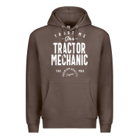 Coffee Tractor Mechanic Gift Funny Job Title Profession Birthday Idea Premium Hoodie - artisFamous