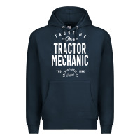 Navy Tractor Mechanic Gift Funny Job Title Profession Birthday Idea Premium Hoodie - artisFamous