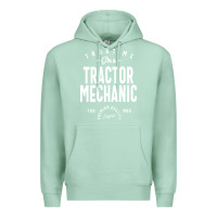 Seafoam Tractor Mechanic Gift Funny Job Title Profession Birthday Idea Premium Hoodie - artisFamous