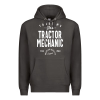 Smoke Tractor Mechanic Gift Funny Job Title Profession Birthday Idea Premium Hoodie - artisFamous