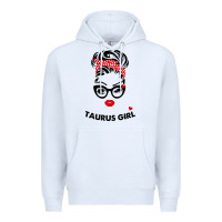 White taurus girl Premium Hoodie - artisFamous