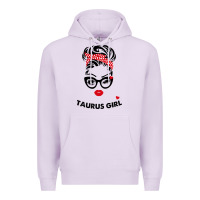 Lilac taurus girl Premium Hoodie - artisFamous