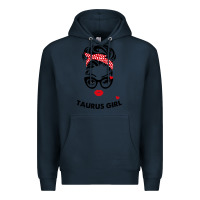 Navy taurus girl Premium Hoodie - artisFamous