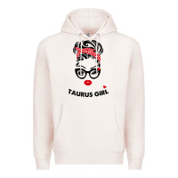 Pale Pink taurus girl Premium Hoodie - artisFamous
