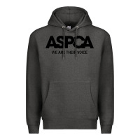 Charcoal Heather aspca we are their voice Premium Hoodie - artisFamous