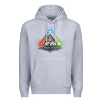 Heather Grey ARK SURVIVAL EVOLVED GAME PLAY Premium Hoodie - artisFamous