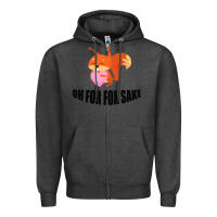 Charcoal Heather Oh, For Fox Sake Zipper Hoodie - Bettercallsaul