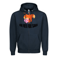 Navy Oh, For Fox Sake Zipper Hoodie - Bettercallsaul